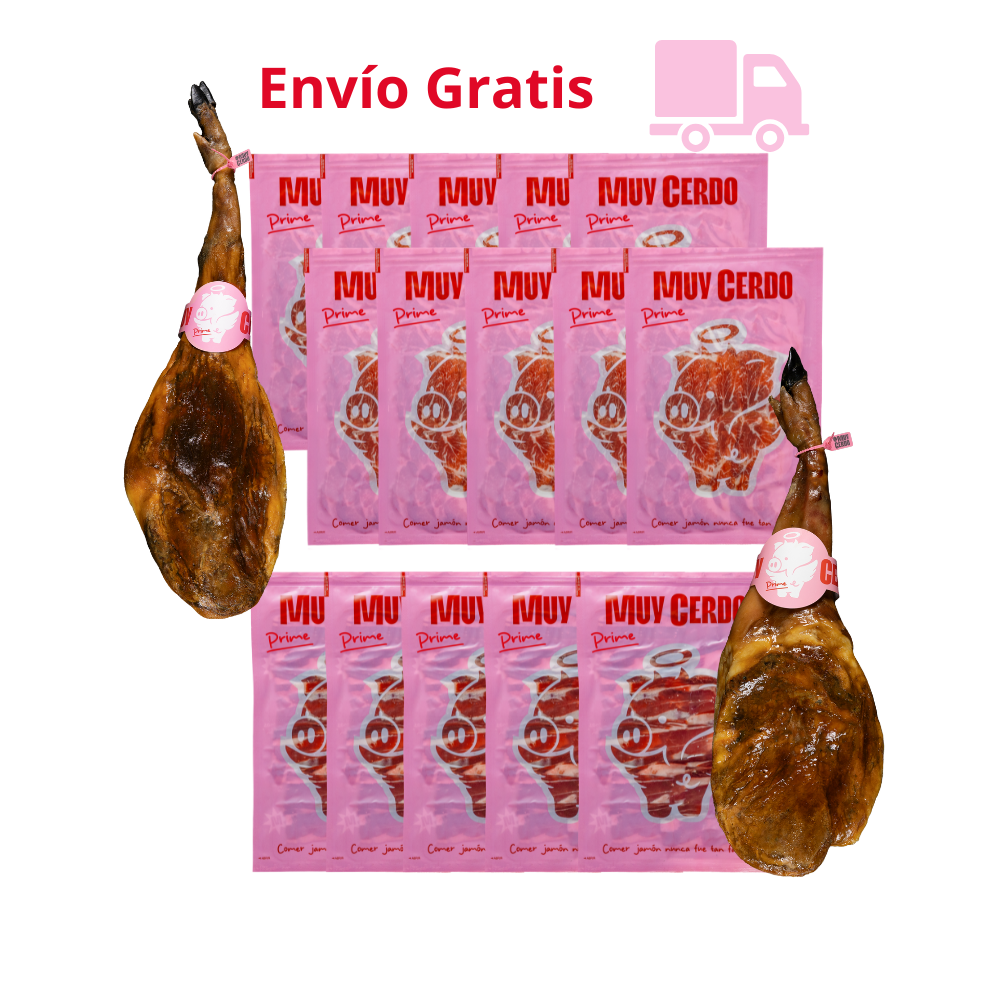 Lote "No Elijas" – Jamón y Paleta de Bellota 100% Ibéricos Prime